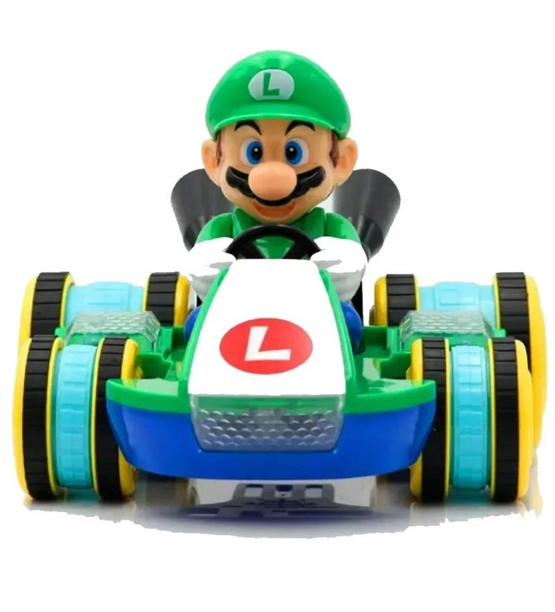 ماريو سيارة ماريو كارت تعمل بالتحكم عن بعد للأطفال والكبار، بنين وبنات، متعة قيادة فورية مع خاصية التشغيل الفوري - Image 2